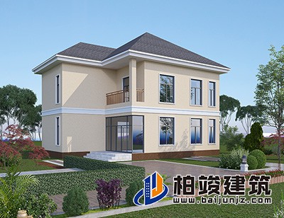 這是一種非常適合農(nóng)村自建的別墅設(shè)計(jì)，造價(jià)便宜，經(jīng)濟(jì)實(shí)惠。
