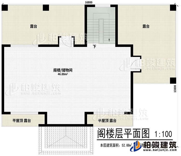 閣樓：閣樓/儲物間、2平屋頂露臺、2露臺
