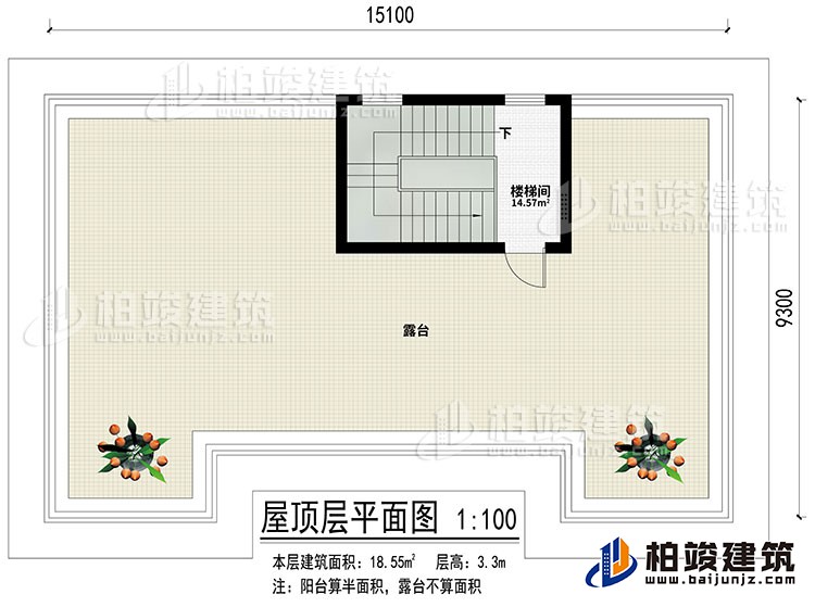 屋頂：樓梯間、露臺(tái)
